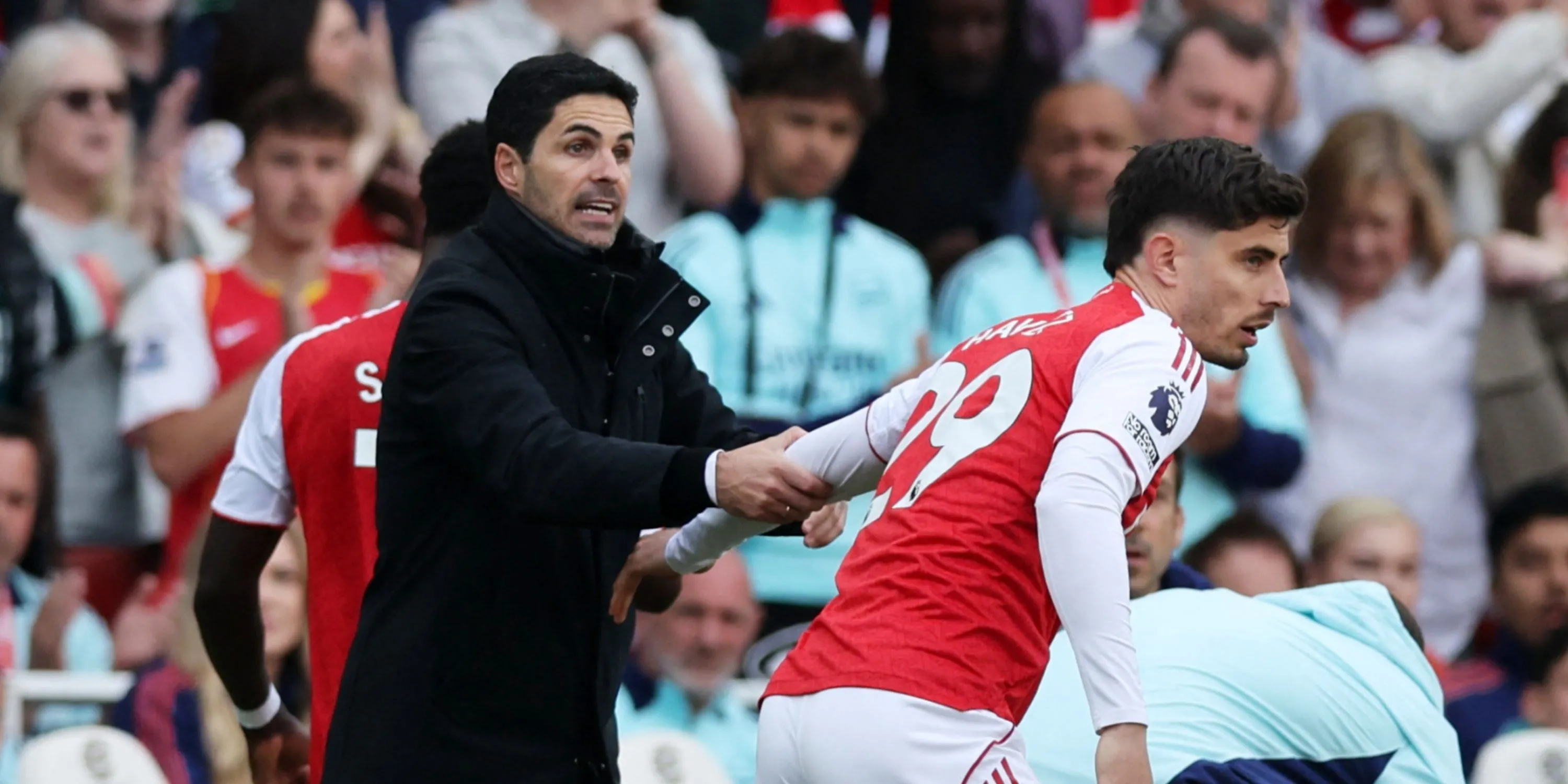 Mikel Arteta và Kai Havertz tại Arsenal