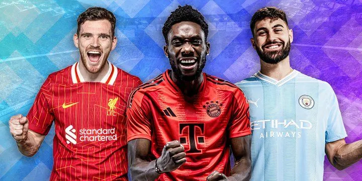 Andy Robertson, Alphonso Davies, và Josko Gvardiol - những hậu vệ trái hàng đầu thế giới