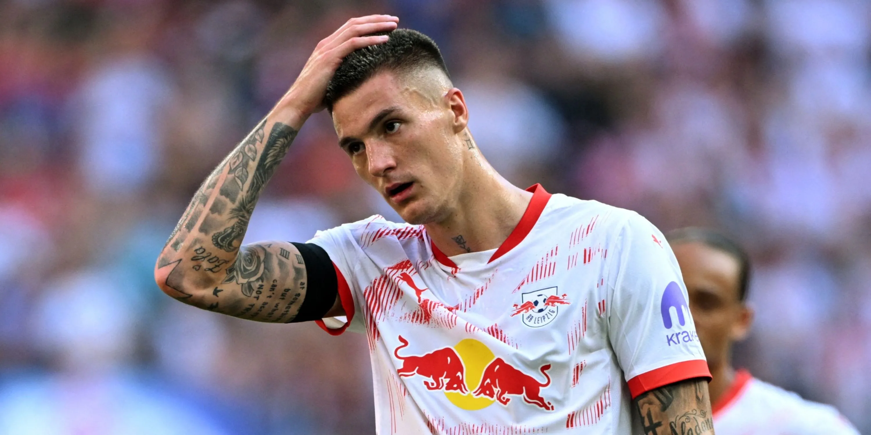 Tiền đạo Benjamin Sesko trong màu áo RB Leipzig