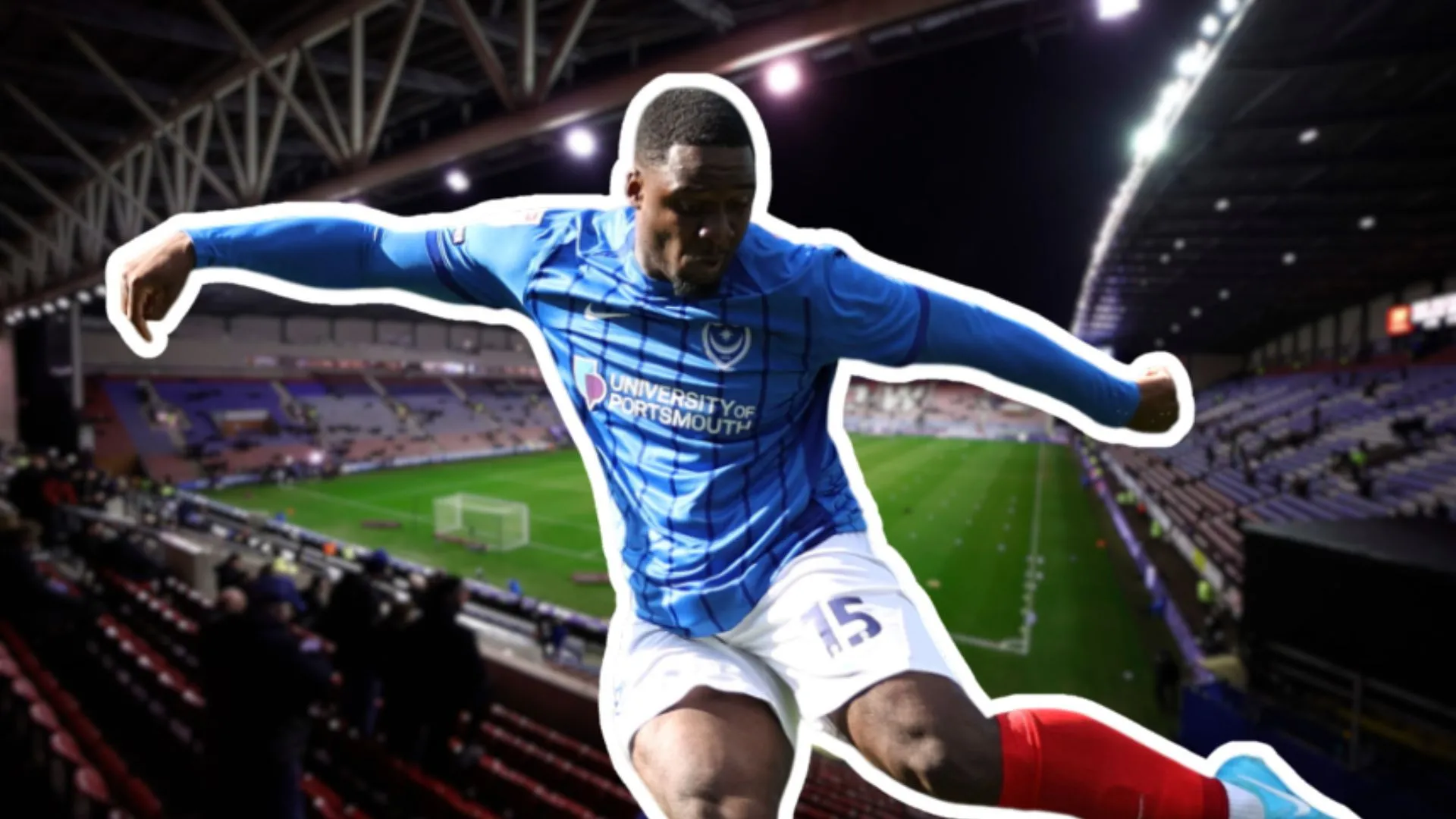 Tiền đạo Christian Saydee, người vừa gia nhập Wigan Athletic