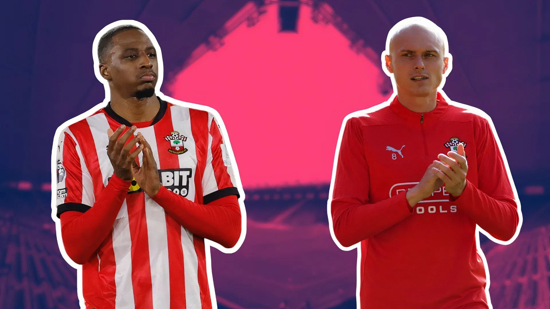 Hai tiền vệ Southampton, Joe Aribo và Will Smallbone