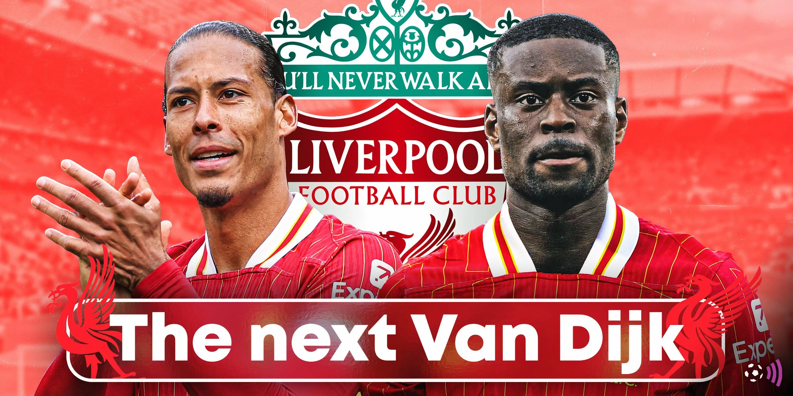 Trung vệ Marc Guehi của Crystal Palace và Virgil van Dijk của Liverpool